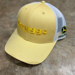 Yellow and White John Deere Trucker Hat
